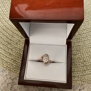 14kt gold free form style ring.